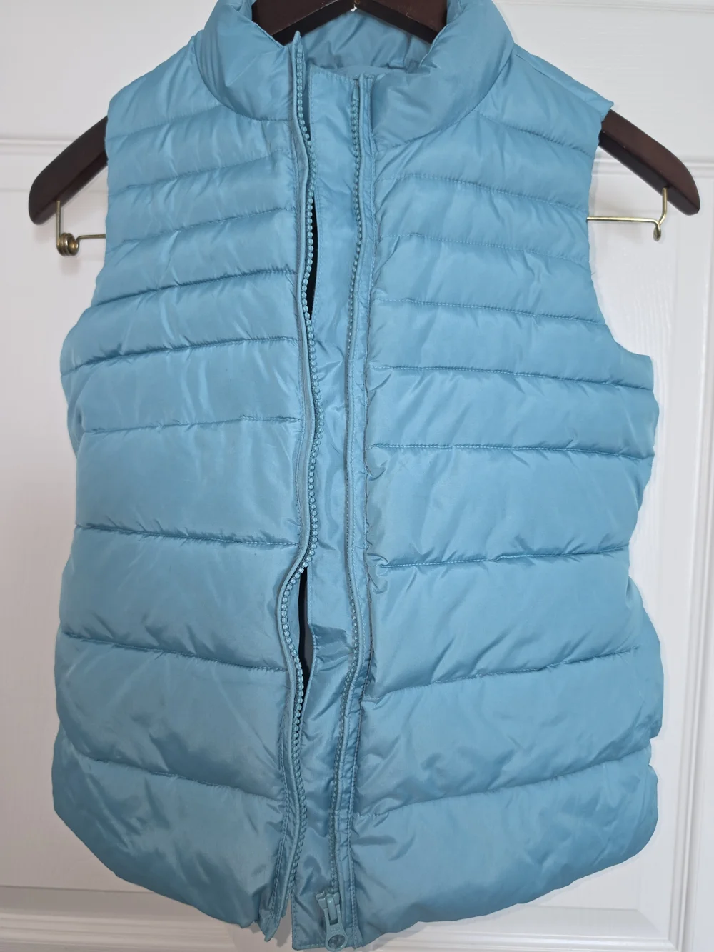 GAP Light Blue Quilted Puffer Vest